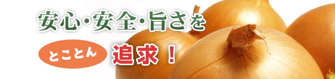 国産有機減農薬玉ねぎを使用!